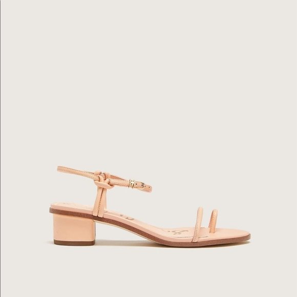 Sam Edelman Women Pink Isle Ankle Strap Block Heel Leather Sandal Size 9.5W - Picture 3 of 6